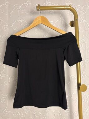 H&M Off Shoulder Black Medium Top Approx Size Small
